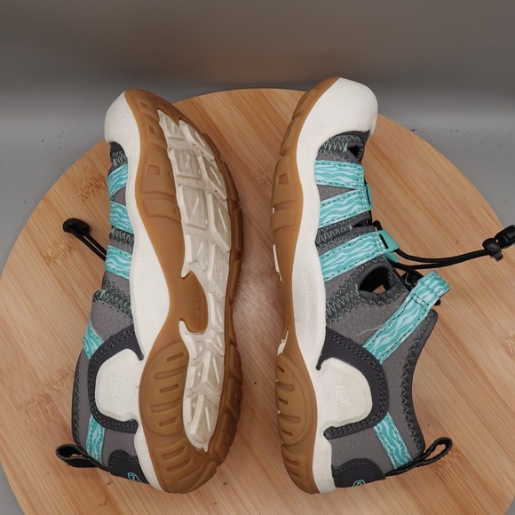 Keen Sandal Knotch Creek Big Kids 3 Blue Closed Toed Hiking Water 1026155 Flaw - Picture 6 of 10